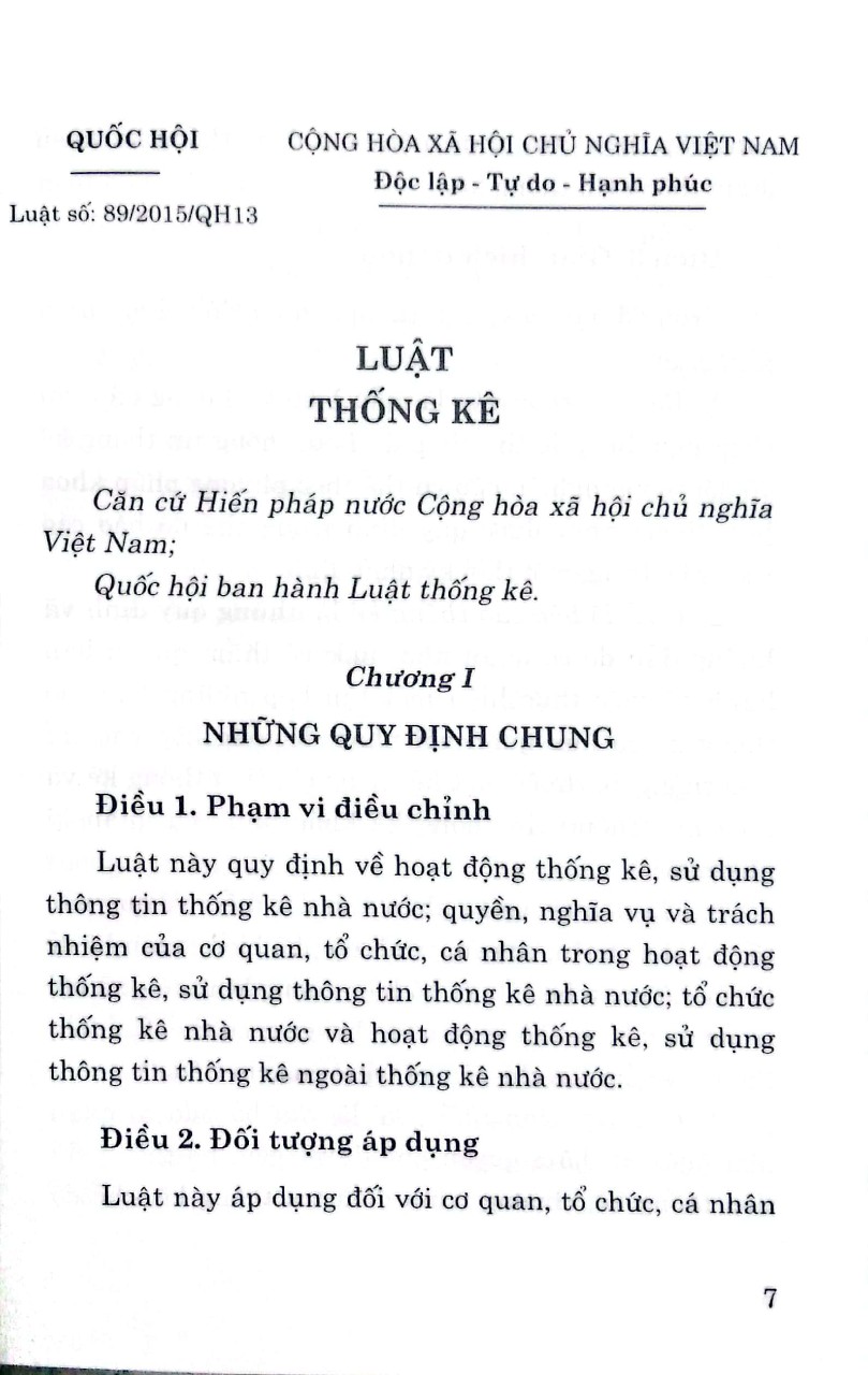 Luật Thống kê