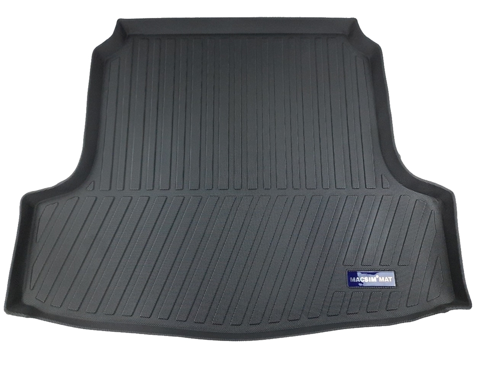 Thảm lót cốp hn xe ô tô Nissan Teana 2011-2016 nhãn hiệu Macsim chất liệu TPV cao cấp màu đen(091)