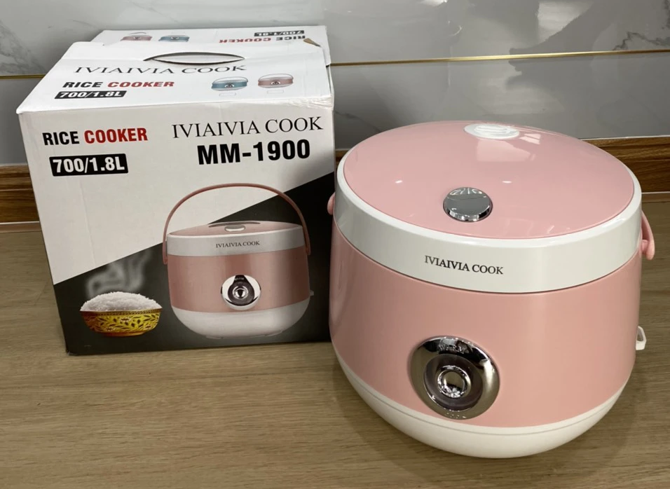 Nồi Cơm Điện IVIAIVIA COOK MM-1900 (1,8 lít) - Màu Ngẫu Nhiên - Hàng Chính Hãng