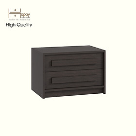 HAPPY FURNITURE , Táp đầu giường 2 ngăn kéo - RUBEL, THK_253 , 60cm x 40cm x 40cm DxRxC