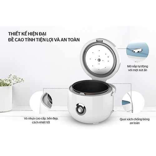 Nồi cơm nắp gài Sunhouse SHD8606 - Hàng Chính Hãng