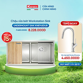 Chậu rửa chén bát inox 304 Konox KN8745DUB