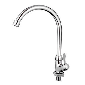 Vòi rửa chén nước lạnh gắn chậu cần cứng