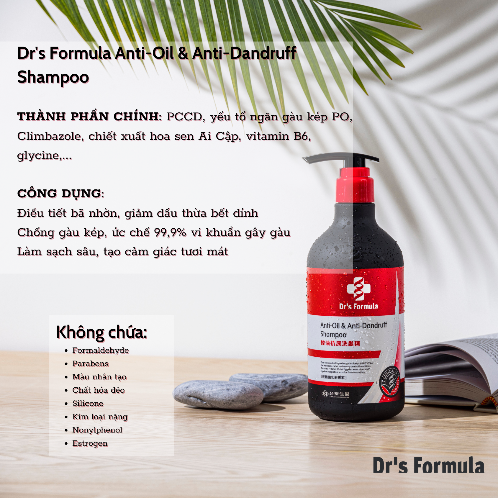 Dầu Gội Kiểm Soát Dầu & Ngăn Gàu Dr
