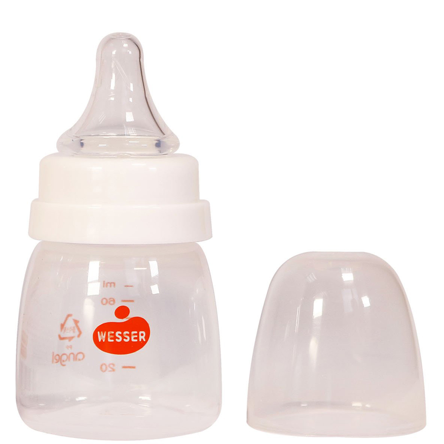Combo 2 Bình Sữa PP Wesser - (Giao màu ngẫu nhiên)