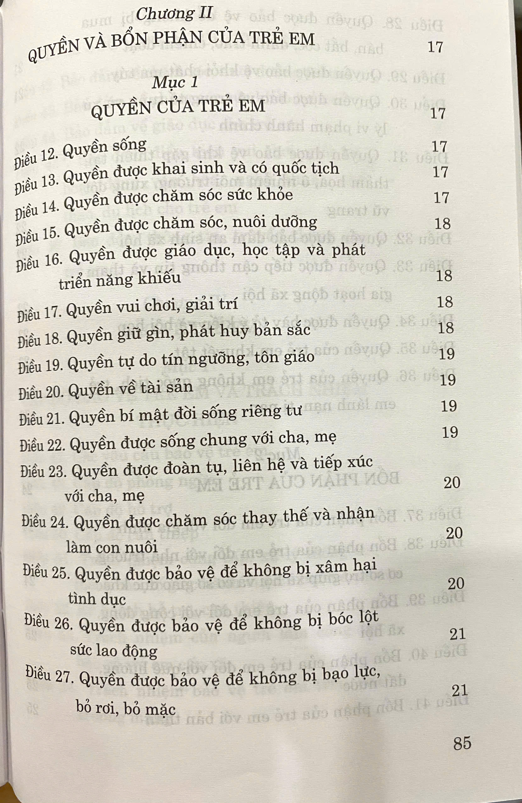 Luật Trẻ Em ( Hiện hành ) ( Sửa đổi, bổ sung năm 2018)