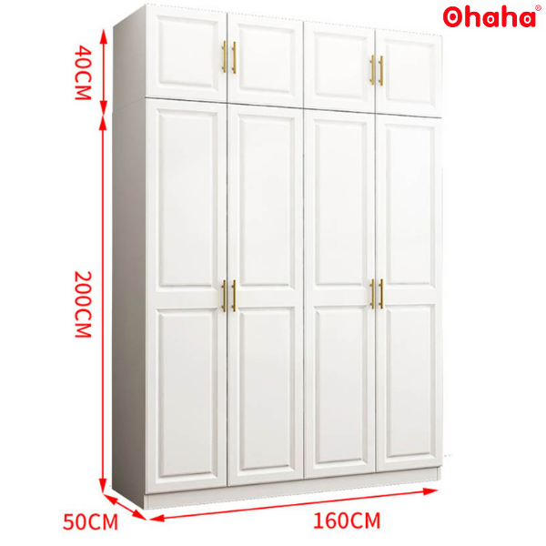 Tủ Quần Áo Gỗ Công Nghiệp Hiện Đại Ohaha - HĐ001