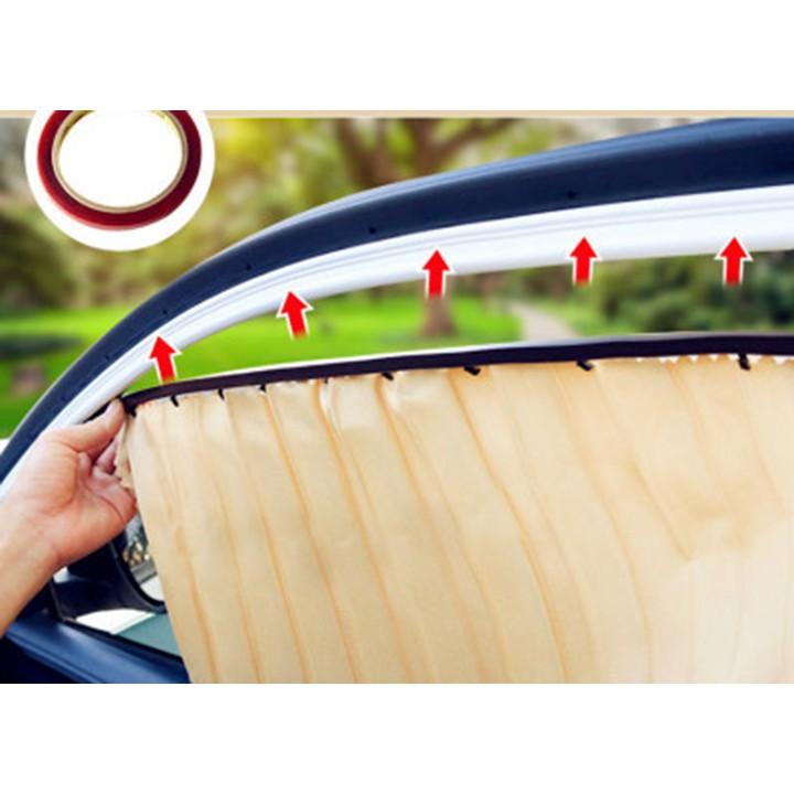 Rèm che nắng ô tô Hyundai Santafe Vải lụa mềm gắn nam châm Cao Cấp