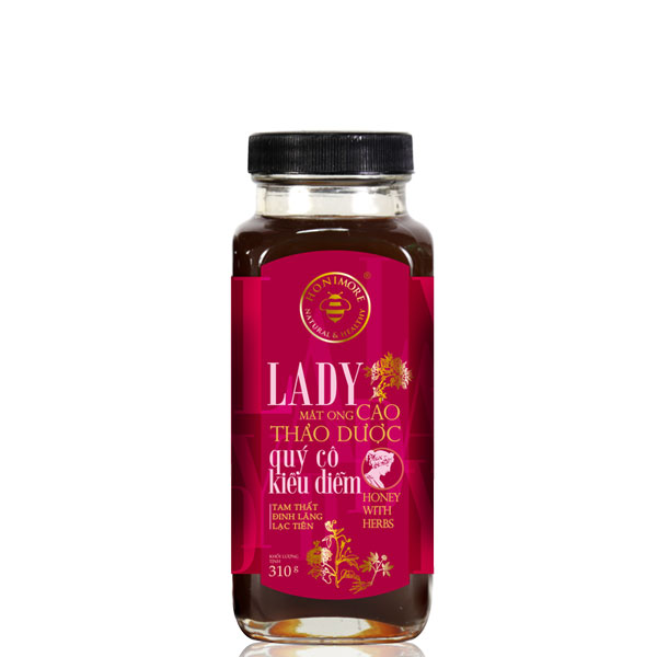 Combo mật ong rừng cao thảo dược Honimore Lady và mật ong rừng nguyên chất 670g - giúp ngủ ngon, chăm sóc sức khỏe phụ nữ