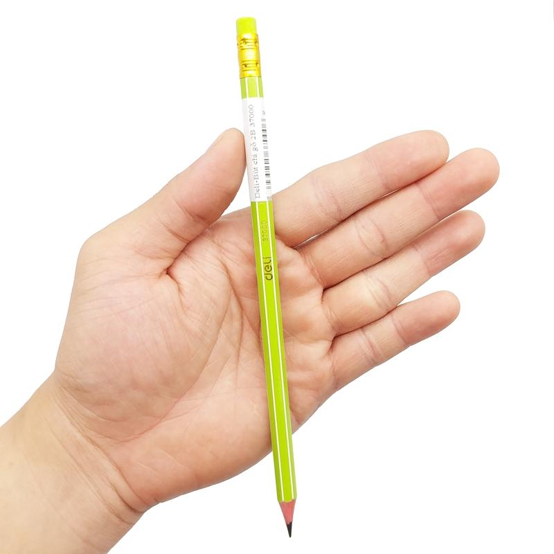 Bút Chì Gỗ 2B Deli 37000 - Thân Xanh