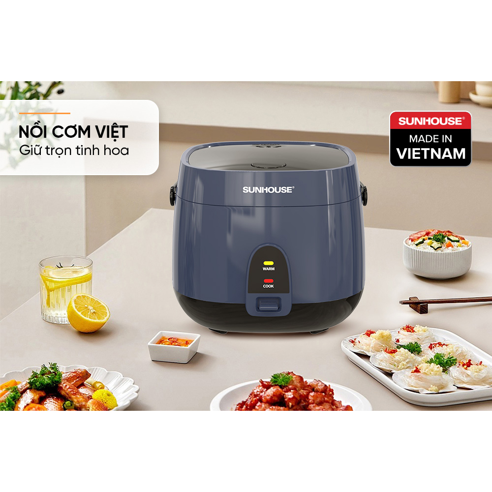 Nồi cơm điện Sunhouse SHD8611N 1.8 Lít - Hàng chính hãng