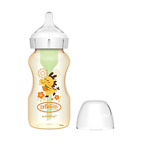 [ WB91023-INTLX ] Bình sữa tùy chọn cổ rộng nhựa PPSU họa tiết hình con rồng - 270ml - Dr.Brown