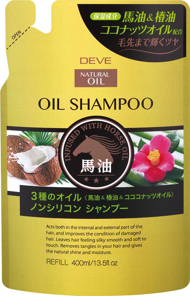 Túi Refill Dầu Gội Đầu Nuôi Dưỡng Tóc Chắc Khỏe Chiết Xuất Tinh Dầu Ngựa Deve Natural Oil Shampoo (400 mL)