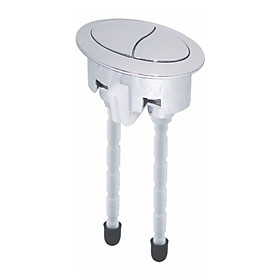 Nút 2 nhấn bồn cầu HKC-HN43 hình ô van – Cỡ: 62x37mm.