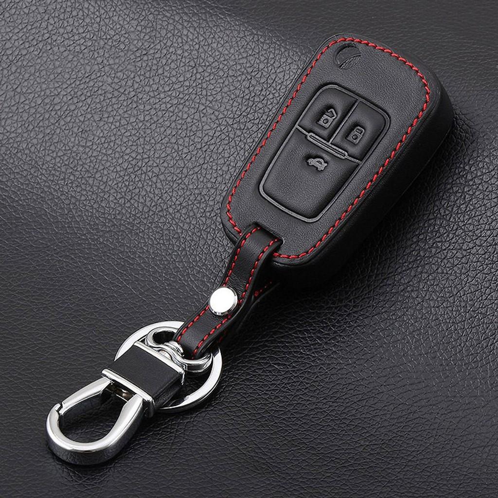 Bao Da Chìa Khóa Dành Cho Xe Chevrolet Cruze, Spark (Da Thật) Logo 3D