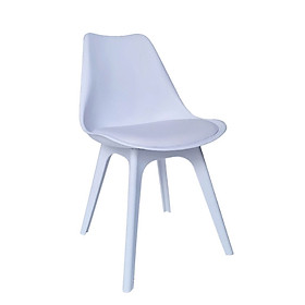 Ghế café fastfood thân nhựa có nệm DSW-P2 Nội thất Capta Ghế trà sữa cafe thân nhựa PP nệm bọc PVC cùng màu thân chân ghế nhựa đúc màu trắng hoặc đen tại tp HCM