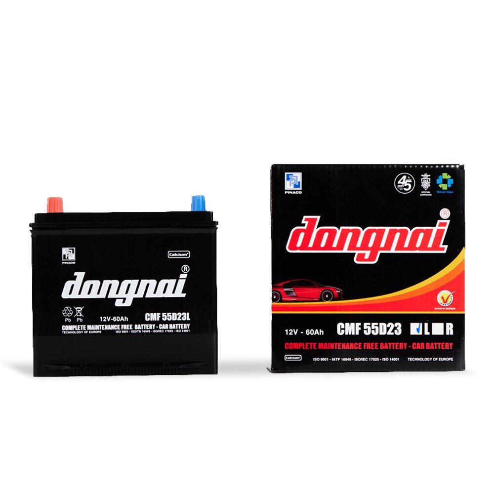 Ắc quy khô miễn bảo dưỡng CMF 55D23L (12V - 60Ah)