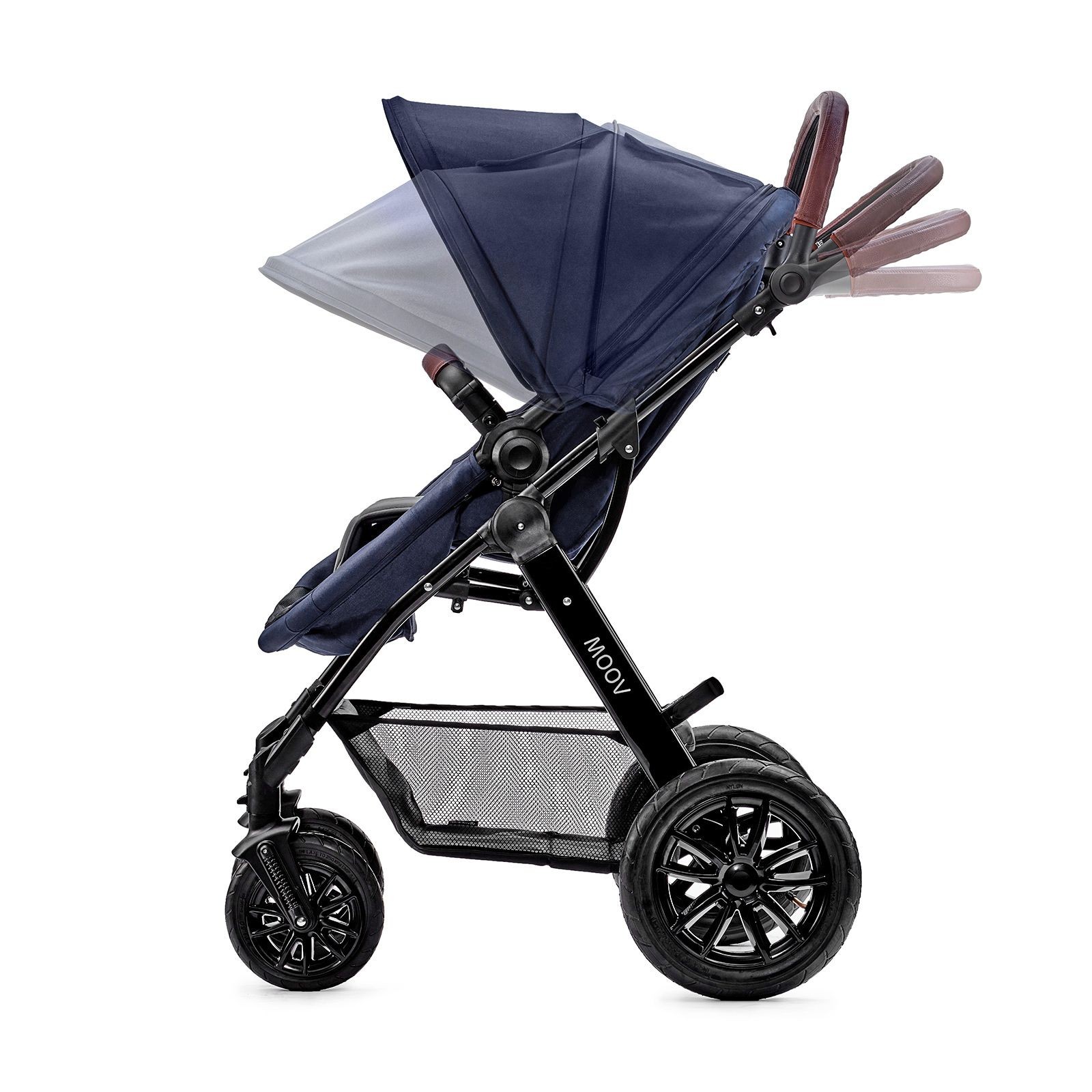 Bộ xe đẩy Kinderkraft MOOV3in1 cho bé từ 0 tháng tuổi đến 22kg - Gồm xe đẩy, xe nôi và ghế ngồi ô tô - Hàng chính hãng