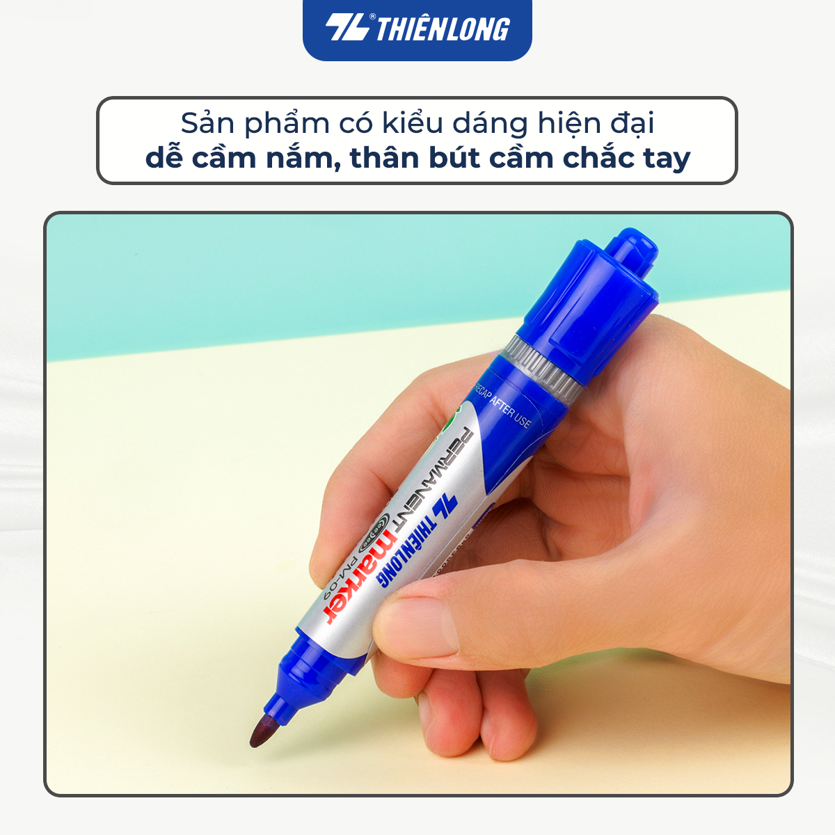 Hộp 10 Bút Lông Dầu Thiên Long PM-09