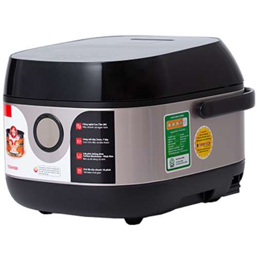 Nồi cơm cao tần Toshiba RC-10IX1PV - 1.0L - Công nghệ cao tần IH 1000W + nhiệt 3D, Lòng nồi dày 3mm chống dính, Chế độ nấu đa dạng - Hàng chính hãng bảo hành 12 tháng, chất lượng Nhật Bản