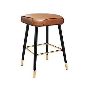 Ghế bar chân cố định cao 75 cm nệm vuông dày dặn CB LOUIS 2C-P  dành cho quán bar , cafe gia đình hàng nhập khẩu cao cấp hiện đại 