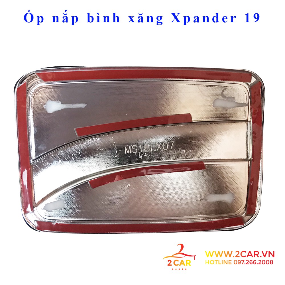 Ốp nắp bình xăng xe Mitsubishi Xpander 2018- 2021, 2022 mạ crom cao cấp
