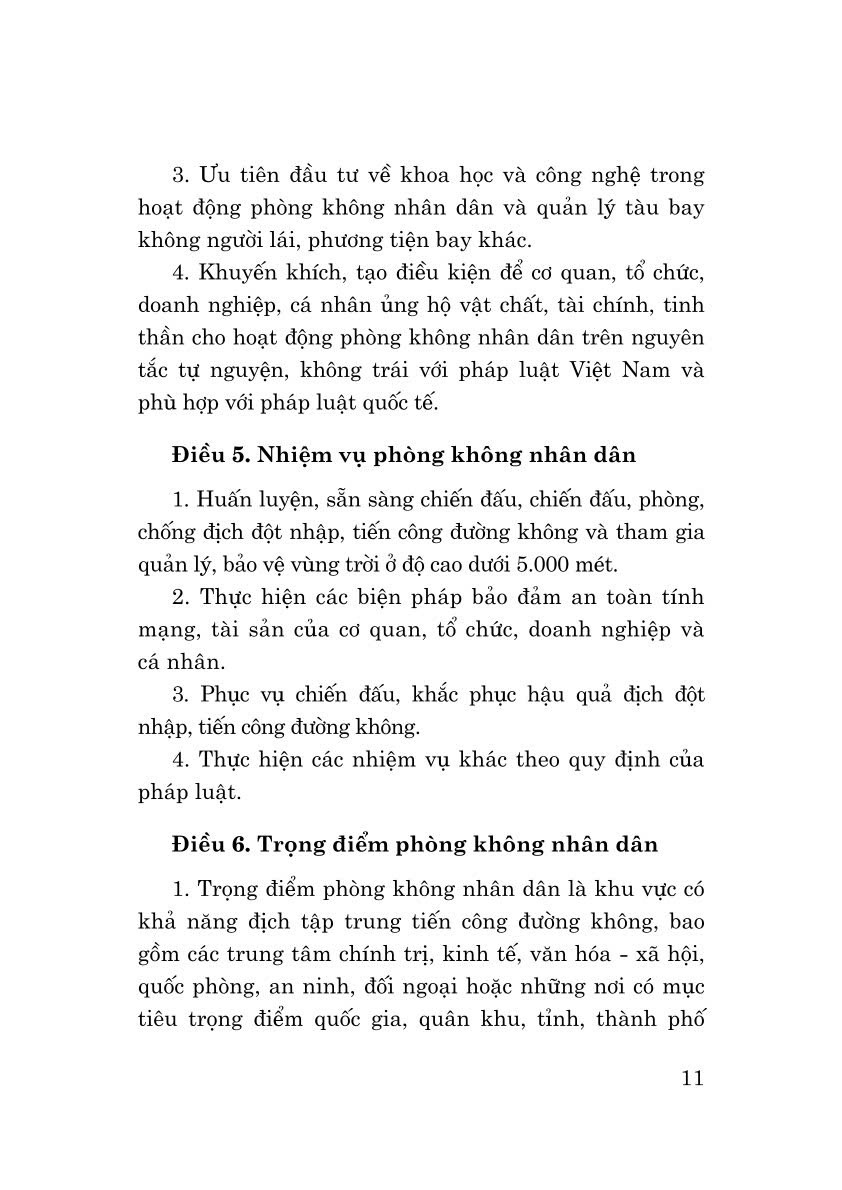 Luật Phòng không nhân dân năm 2024