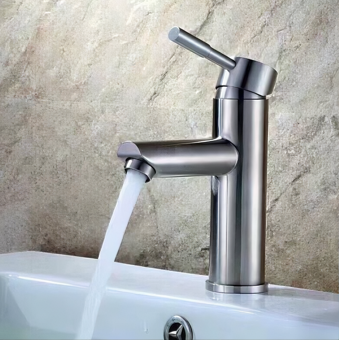 Vòi lavabo inox 304 nóng lạnh HANBACHLVB3