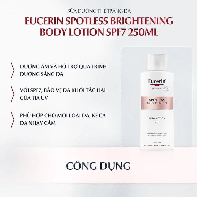 Sữa Dưỡng Thể Eucerin Sáng Da Spotless Brightening Body Lotion SPF7 250ml