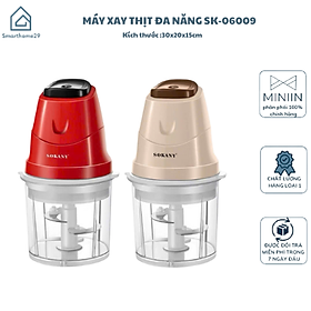 Máy Xay Thịt Đa Năng SK-06009, Công Suất 200W, Dung Tích 700ml, Xay Thịt Cá, Thực Phẩm, Sinh Tố, Xay Đá - HÀNG CHÍNH HÃNG MINIIN