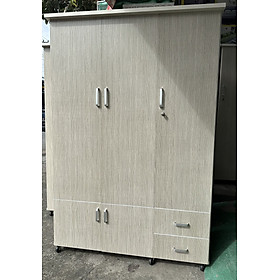 Tủ quần áo mở 3 cánh nhựa loại tốt màu sồi 1m2 x 1m8 x 47 cm
