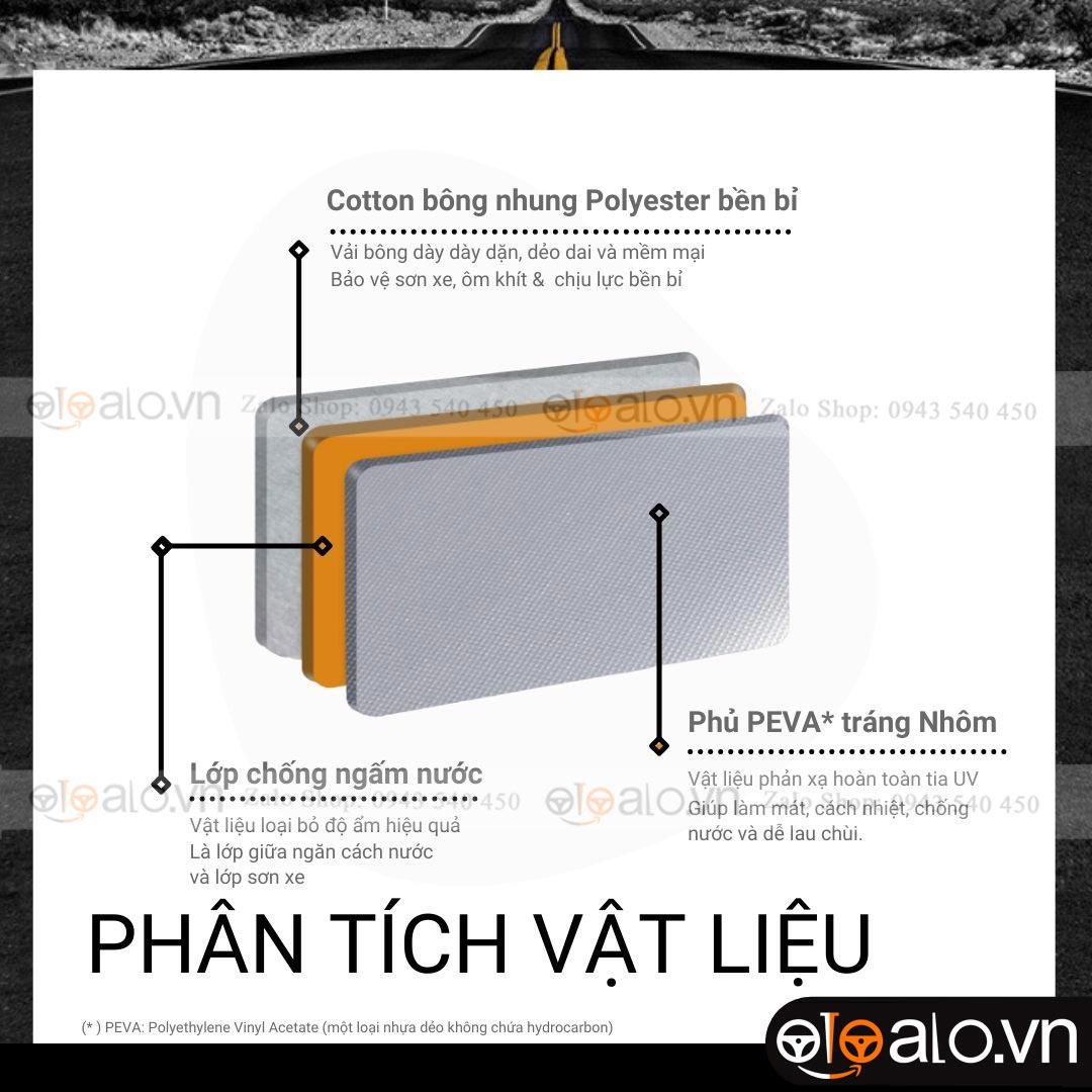 Bạt che phủ xe ô tô Toyota Veloz 3 lớp cao cấp
