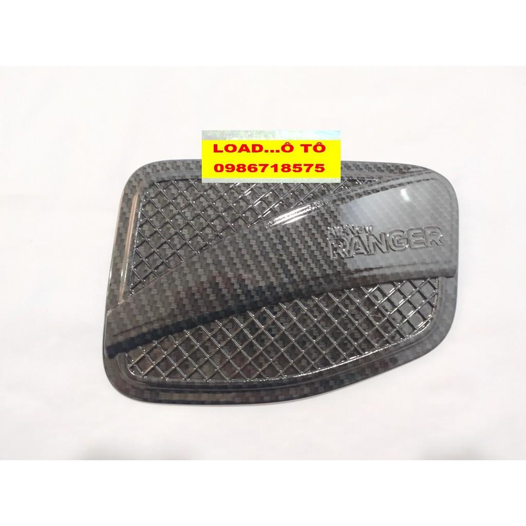 Ốp Nắp Xăng Xe Ford Ranger 2022-2016 Vân Carbon Cao Cấp