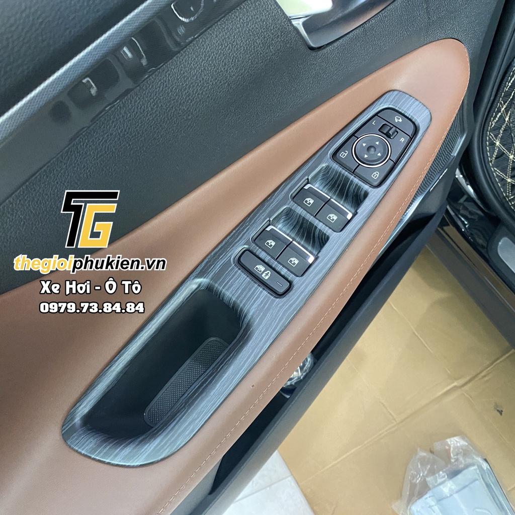 Ốp chống xước nội thất vân đá Hyundai Santafe 2021 Cao cấp