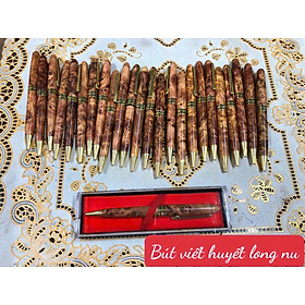 Bút viết bằng gỗ nu huyết long đẹp long lanh 