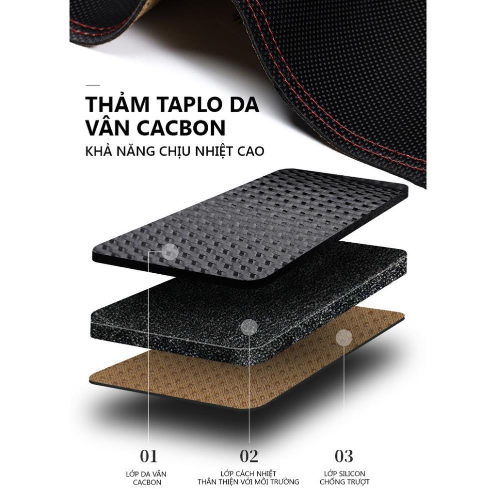 Thảm Taplo Cacbon KIA K3 đời 2022 cao cấp, chống nóng, chống trơn trượt