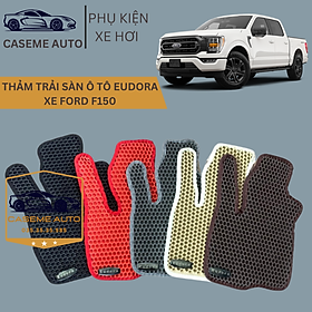 [FORD F150] Thảm Trải Sàn, Lót Sàn Ô Tô Cao Su Eudora CloudFoam Thiết Kế Theo Xe Dành Cho Xe FORD F150, Chống Nước, Không Mùi, Ngăn Bụi Bẩn, Dễ Vệ Sinh - Hàng Chính Hãng