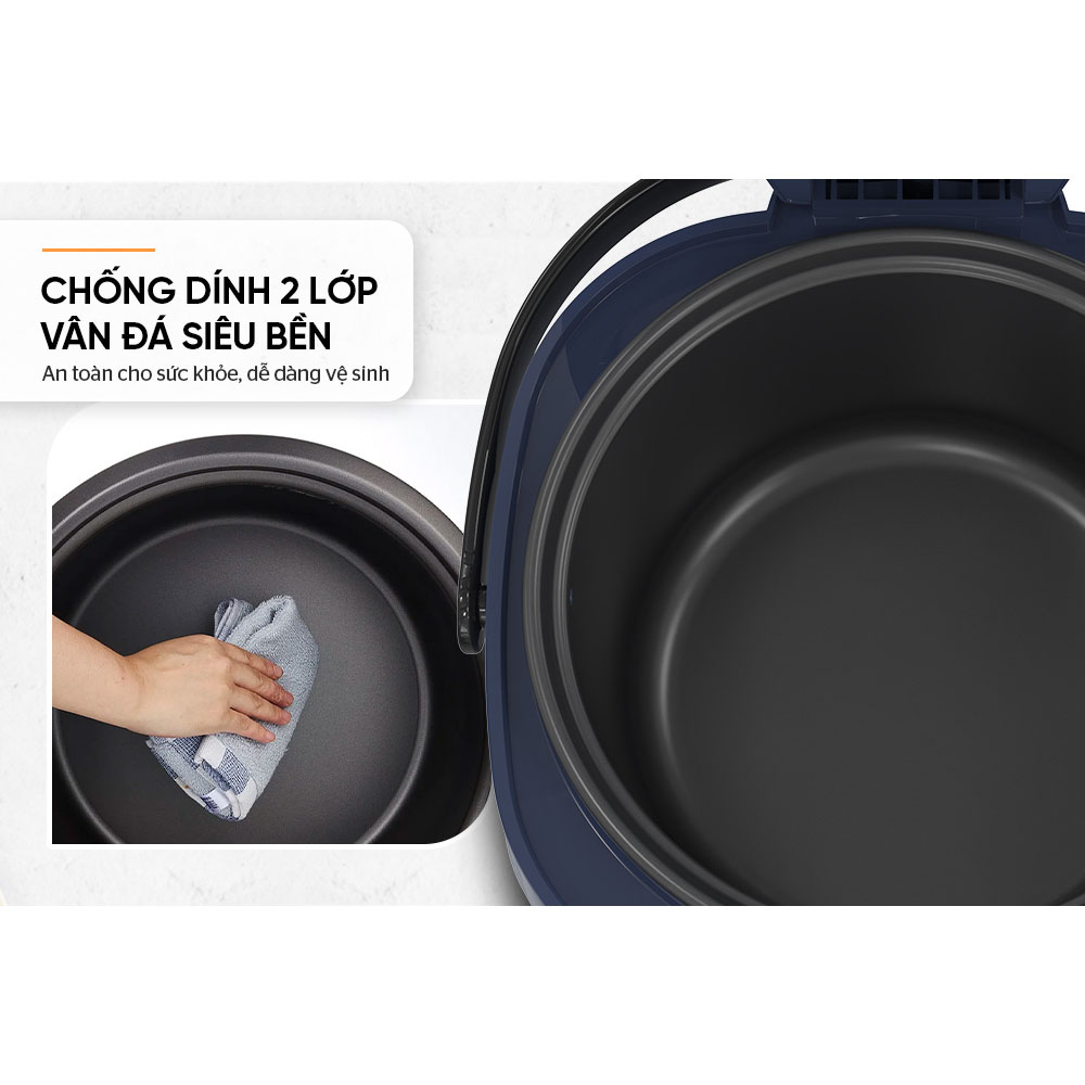 Nồi cơm điện Sunhouse SHD8611N 1.8 Lít - Hàng chính hãng