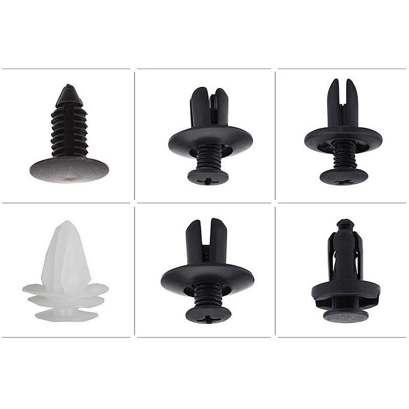 Bộ 100 Chốt Vít Vặn Các Bộ Phận Trên Xe Hơi Chất Liệu Nhựa Kèm Hộp Đựng phụ tùng ô tô