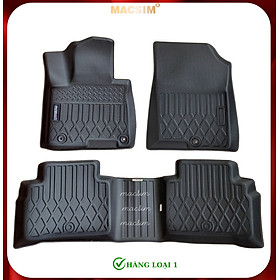 Thảm lót sàn xe ô tô sd Hyundai Tucson 2022+ Nhãn hiệu Macsim chất liệu nhựa TPE cao cấp màu đen