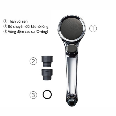 Bộ vòi sen tắm mạ WT có nút dừng Takagi (JSB122MAS)
