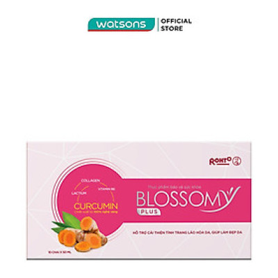 Thực Phẩm Bảo Vệ Sức Khỏe Blossomy Curcumin Tươi Trẻ Từ Bên Trong 50ml x 10 Chai