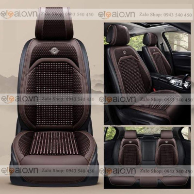 Áo trùm lót bọc ghế da xe ô tô Toyota Sienna da hạt gỗ tự nhiên v