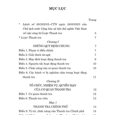 Luật Thanh tra năm 2025