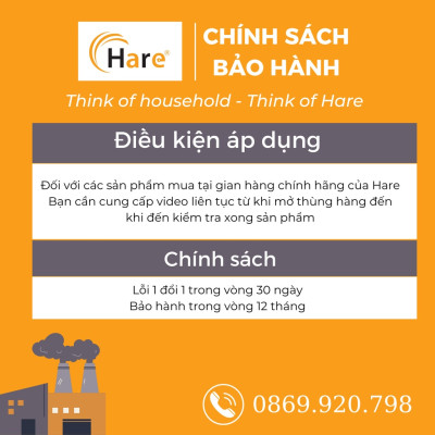 Nồi cơm điện HR-RC1006 (1L) -hàng chính hãng thương hiệu Hare - bảo hành 12 tháng