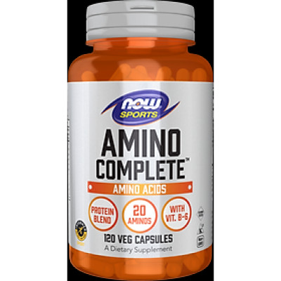 Viên Uống NOW FOODS Amino completeTM 1200mg Phục Hồi Cơ Bắp Chống Dị Hóa Sau Tập Luyện Lọ 120 Viên