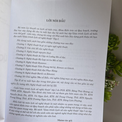 Combo trọn bộ_ GIÁO TRÌNH LỊCH SỬ NGHỆ THUẬT TẬP 1& TẬP 2 - Đặng Thái Hoàng - NXB Xây Dựng 