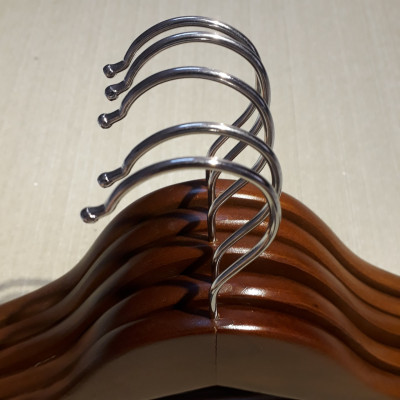 Combo Bộ 10 -  20 Móc Áo Gỗ Tam Giác  Màu Nâu Cao Cấp