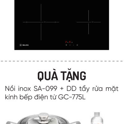 Bếp kính âm 3 từ MH-03I N - Tặng nồi inox nấu từ cao cấp + dung dịch vệ sinh mặt bếp - Hàng chính hãng