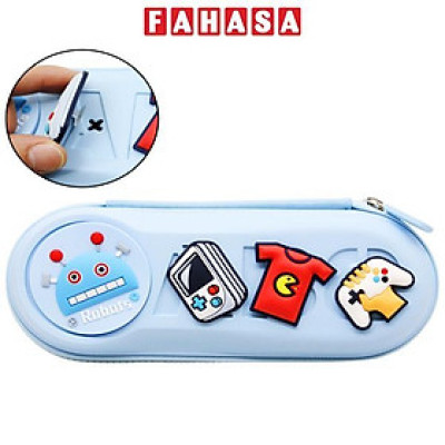 Bóp Viết Nhựa Charm Robot - Shunde 9036 - Màu Xanh Dương